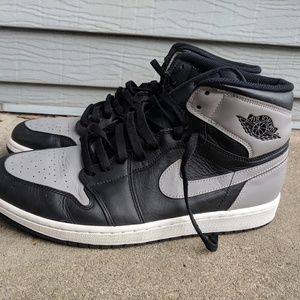 Jordan 1 Shadow - black/grey mens size 13